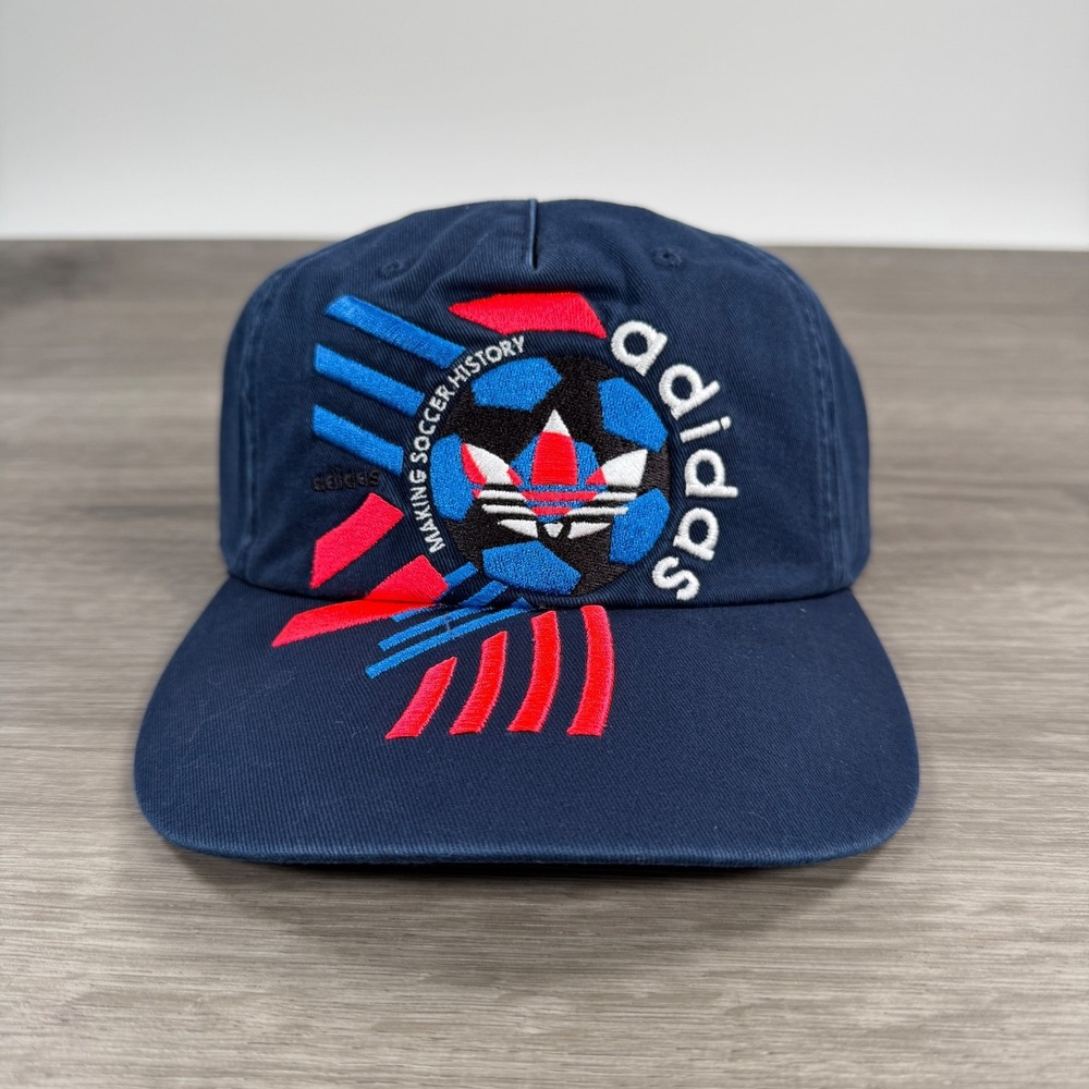 Adidas Retro 94 Snapback Hat Blue Cap FIFA World Cup KE2824 Soccer